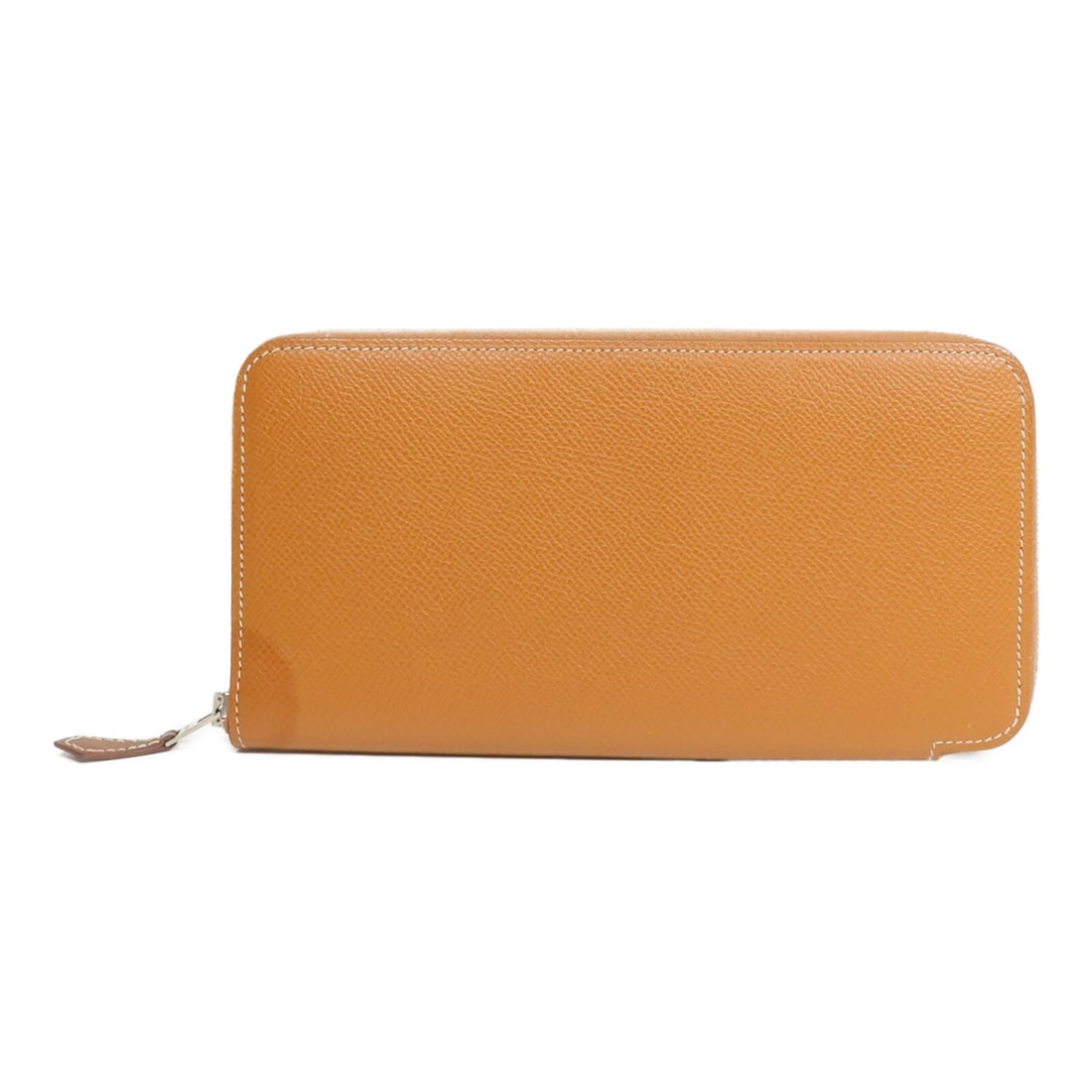 Hermes Silk In Epsom Leather Brown Long Wallet: Hermes Silk In Epsom Leather Brown Long Wallet This HERMES Silk'In long wallet features durable Epsom calfskin leather in a gold brown color. Designed for women, it offers both elegance and practicali
