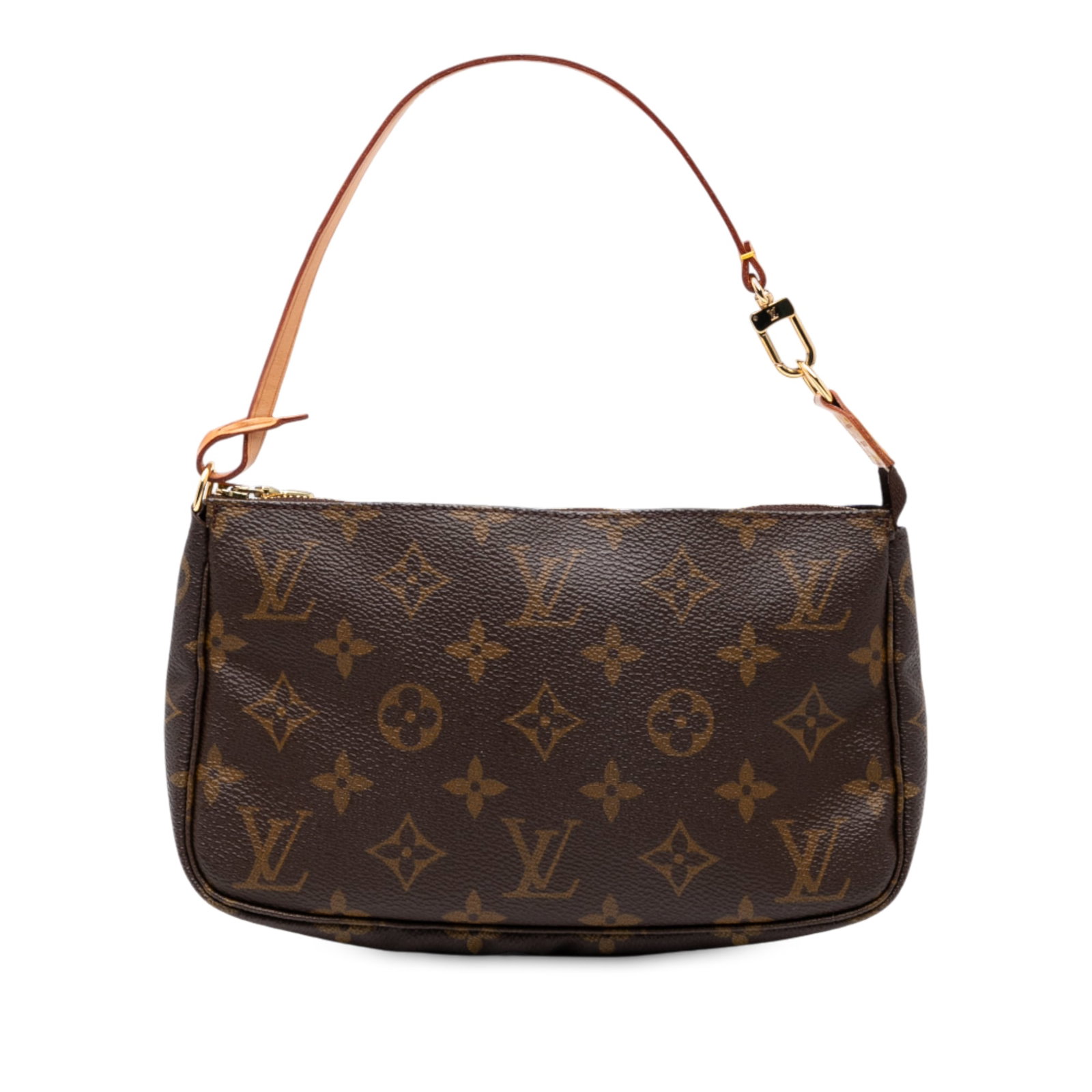 Louis Vuitton Monogram Pochette Accessoires Brown Canvas Bag: Louis Vuitton Monogram Pochette Accessoires Brown Canvas Bag The Louis Vuitton Monogram Pochette Accessoires is a stylish and functional bag crafted from durable monogram canvas. It features a flat va