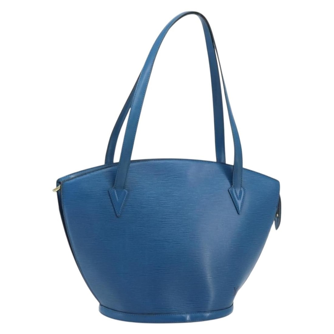Blue Epi Leather Saint Jacques Tote by Louis Vuitton France: Blue Epi Leather Saint Jacques Tote by Louis Vuitton France This Louis Vuitton Saint Jacques handbag is crafted from blue Epi leather and designed specifically for women. Made in France, it features a