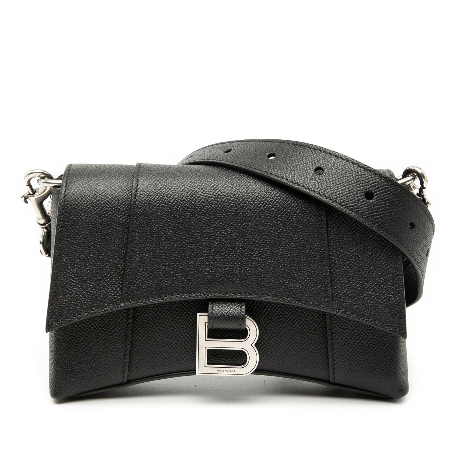 Balenciaga Hourglass Downtown XS Black Leather Crossbody Bag (1 of 7)