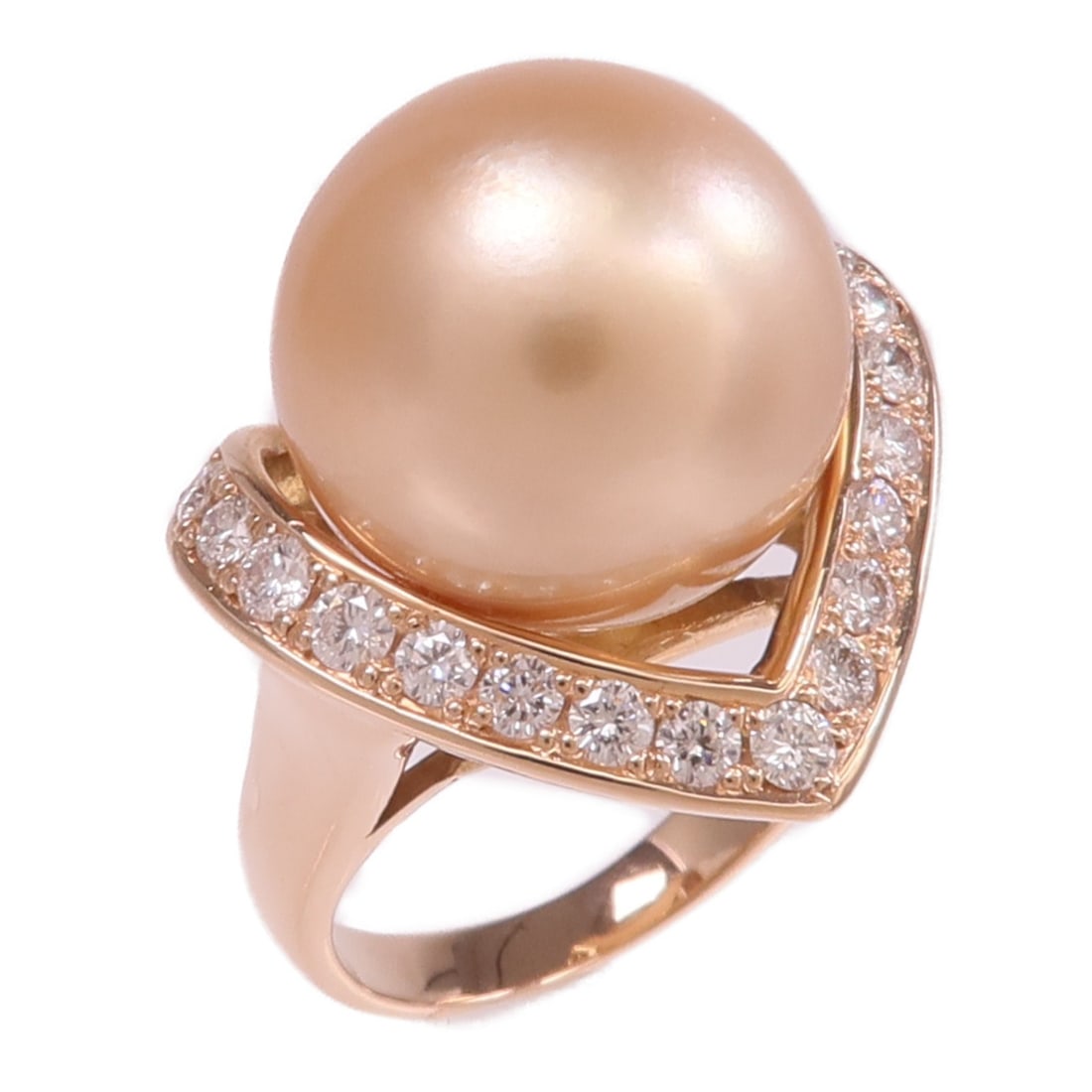 JEWELRY Pearl Ring K18 Rose Gold US 5.5: JEWELRY Pearl Ring K18 Rose Gold US 5.5 This elegant women's ring features a lustrous pearl set in 18K rose (pink) gold, offering a refined and sophisticated look. The ring is designed in a classic st