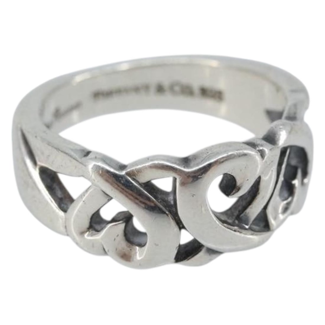 Tiffany and Co Silver Ag925 Women's Ring Size 12 Italy: Tiffany and Co Silver Ag925 Women's Ring Size 12 Italy This Tiffany & Co. women's ring is crafted from 925 silver and features a classic design. Made in Italy, the ring is size 12 (Japanese sizing) wi