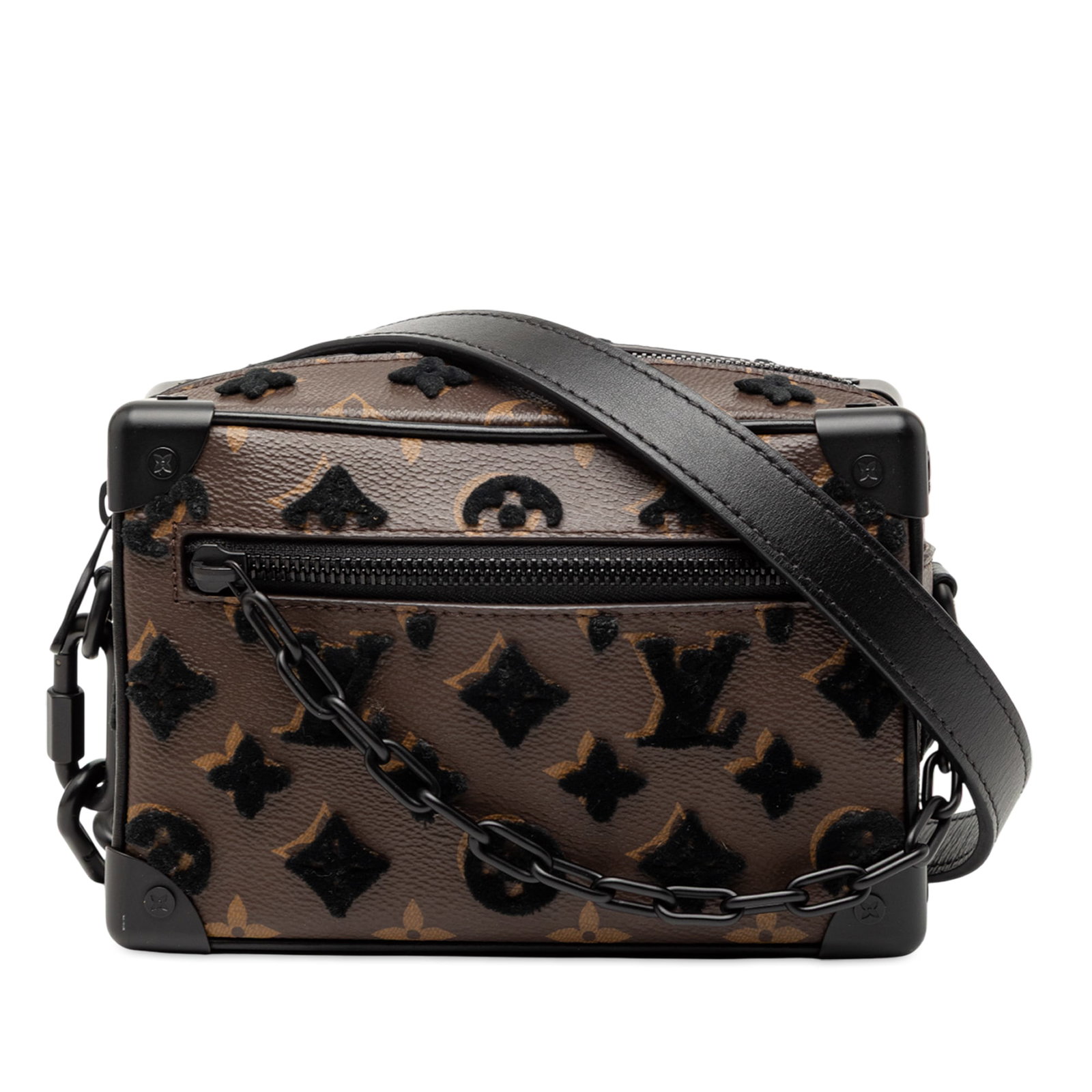 Louis Vuitton Mini Soft Trunk Monogram Tuffetage Velvet Accent Bag: Louis Vuitton Mini Soft Trunk Monogram Tuffetage Velvet Accent Bag This Louis Vuitton Monogram Tuffetage Mini Soft Trunk features a monogram canvas body with leather trim and velvet details. It is des