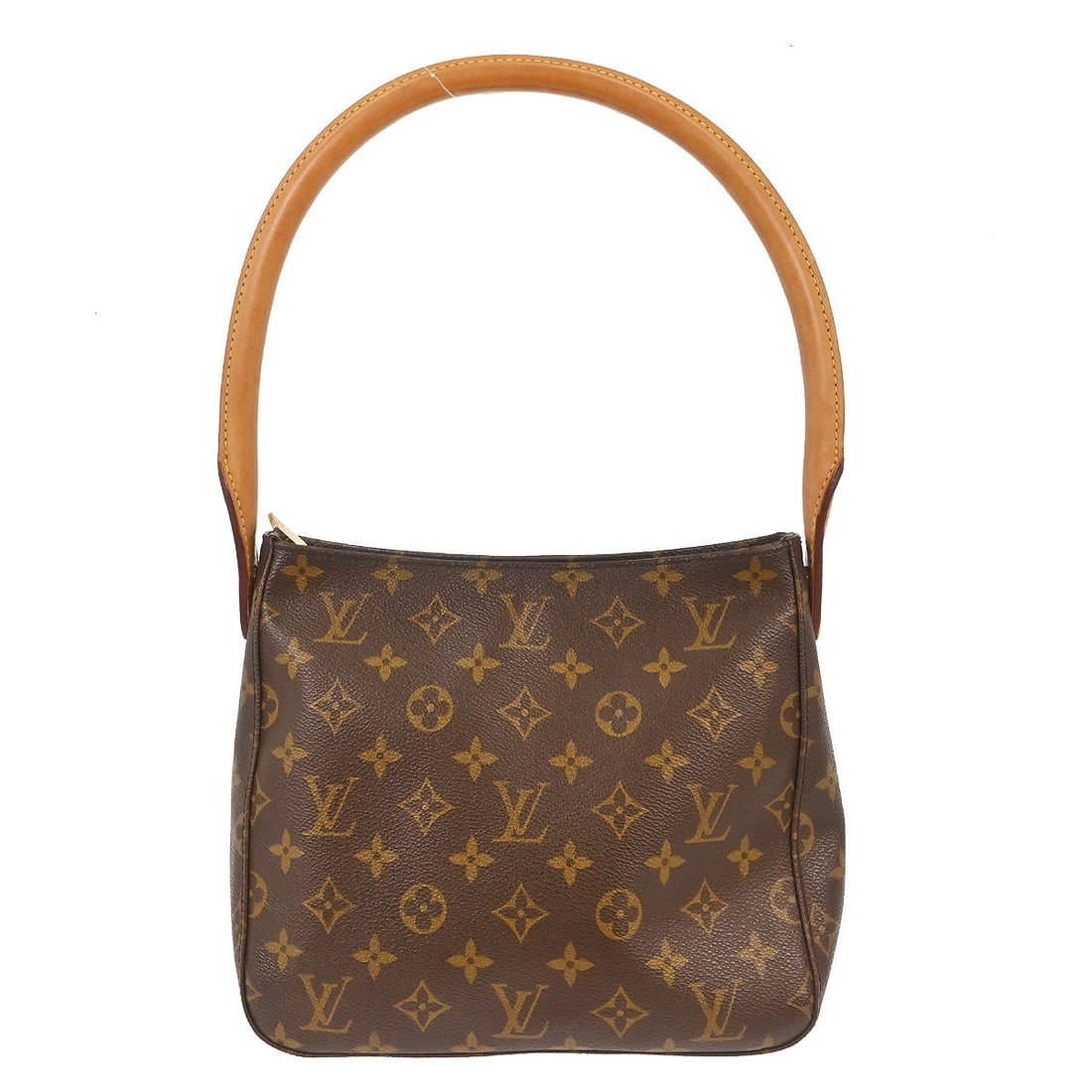 Louis Vuitton Mini Looping Monogram Canvas Medium Top Handle Bag: Louis Vuitton Mini Looping Monogram Canvas Medium Top Handle Bag This Louis Vuitton Looping MM handbag features the classic monogram canvas leather exterior with brown top handle and a magnetic closur