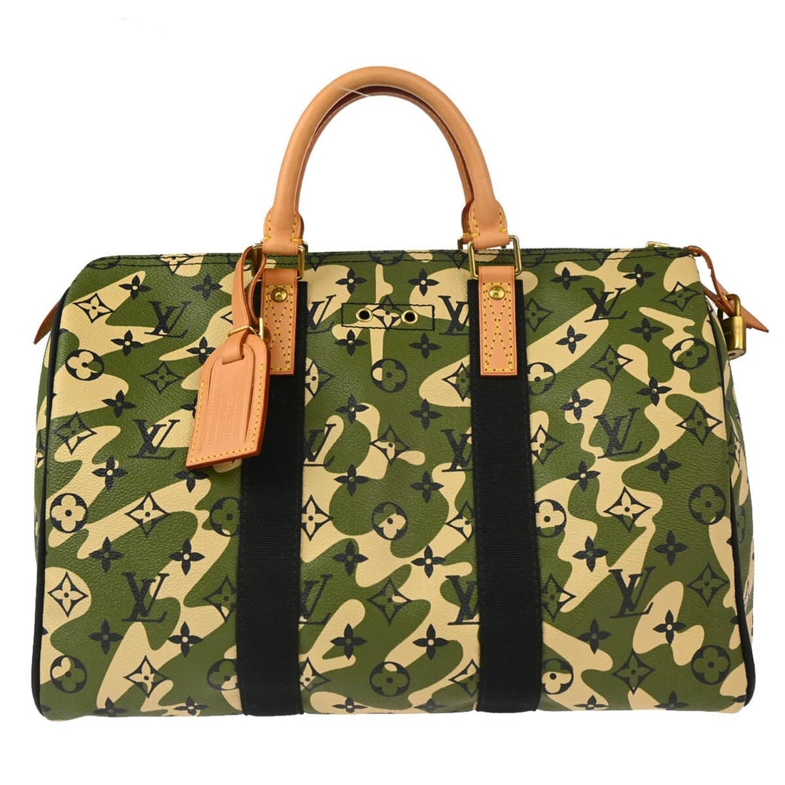 Louis Vuitton Green Monogramouflage Speedy 35 Handbag M95773: Louis Vuitton Green Monogramouflage Speedy 35 Handbag M95773 Introducing the Louis Vuitton Green Monogramouflage Speedy 35 Handbag, a stylish blend of luxury and practicality. Crafted from durable Mon