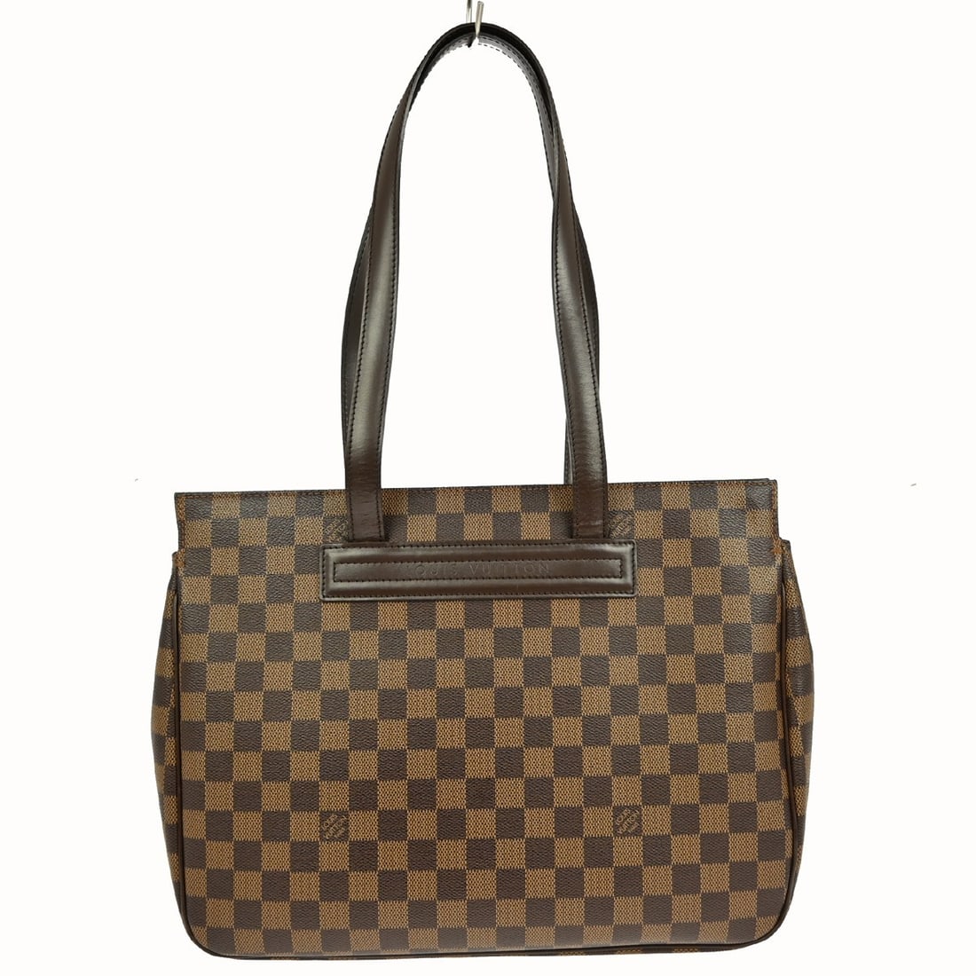 Louis Vuitton Parioli PM Damier Ebene Canvas Medium Shoulder Bag N51123: Louis Vuitton Parioli PM Damier Ebene Canvas Medium Shoulder Bag N51123 This Louis Vuitton Parioli PM shoulder bag features the signature Damier Ebene pattern in brown canvas with leather trim. Design