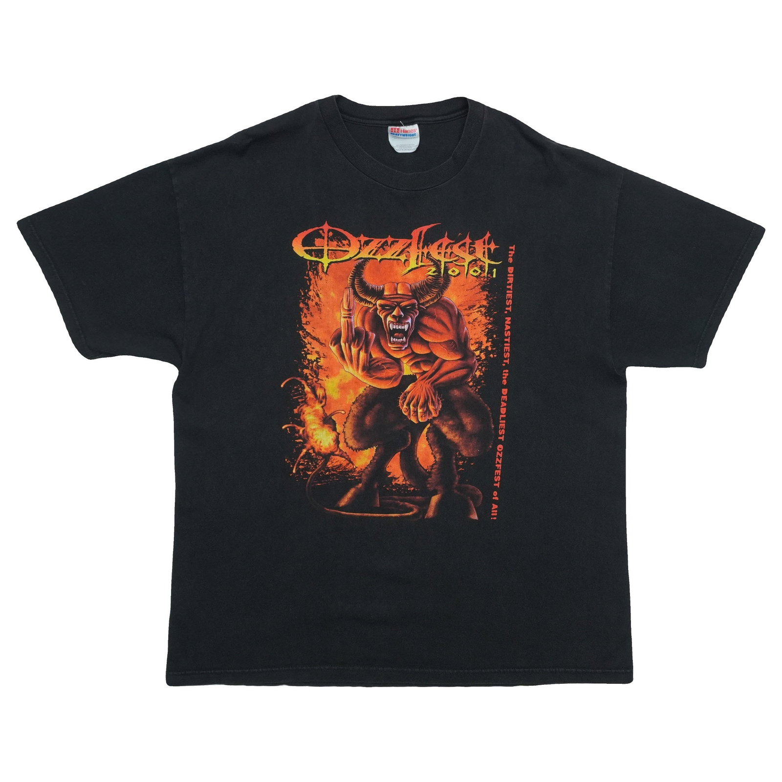 Vintage 2001 Ozzfest Black Cotton Concert T-Shirt Extra Large (1 of 5)