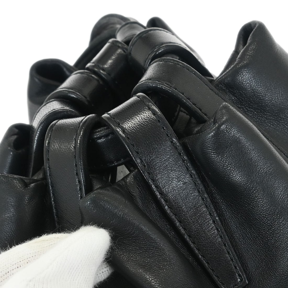 Loewe Black Lambskin Medium Drawstring Backpack L10 - 6
