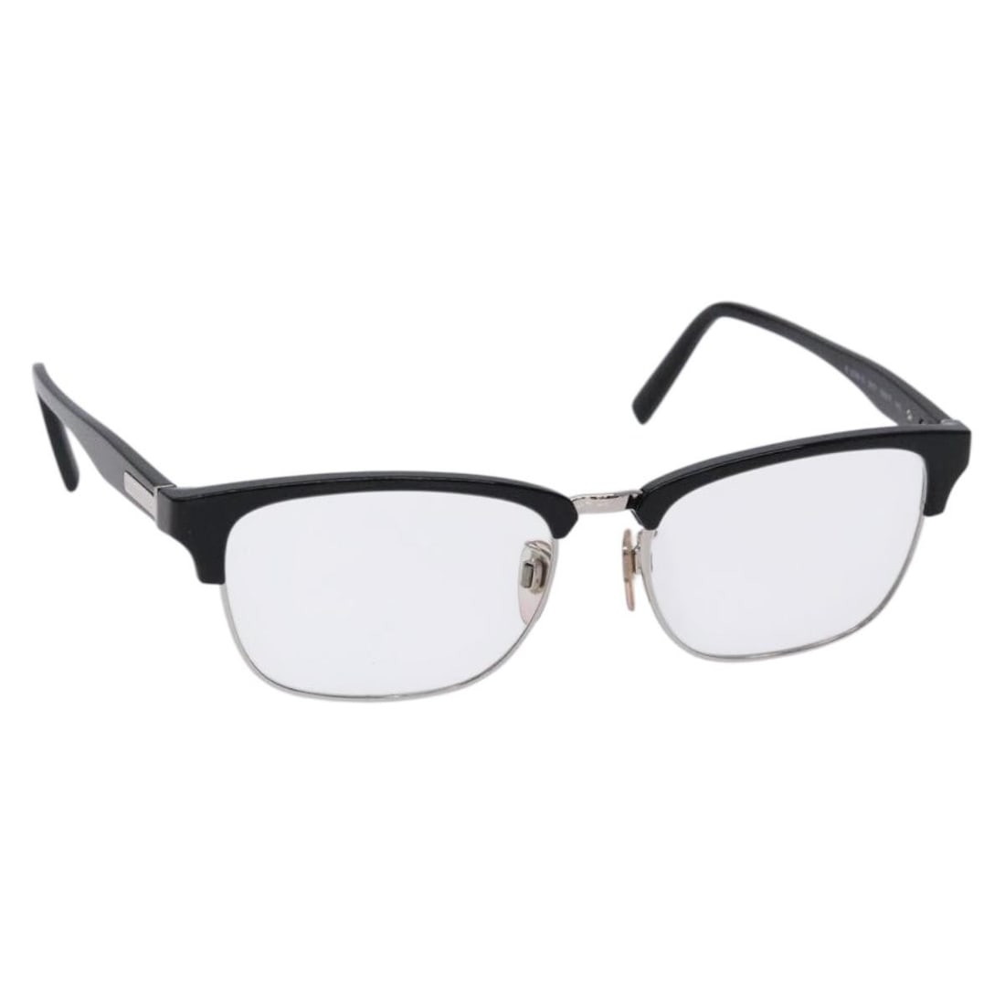 BURBERRY Black Plastic Glasses Made in Italy Auth 135696 (1 of 12)