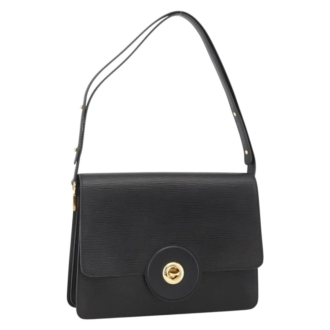 Louis Vuitton Epi Leather Black Free Run Shoulder Bag M52402 France: Louis Vuitton Epi Leather Black Free Run Shoulder Bag M52402 France This Louis Vuitton Epi Free Run shoulder bag features black Epi leather and is designed for women. The bag offers a stylish and stru