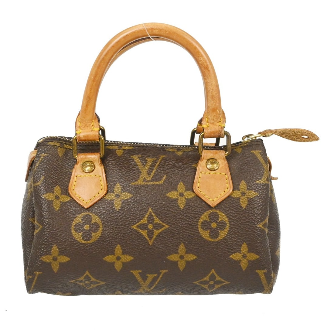 Louis Vuitton Monogram Canvas Speedy Mini HL Brown Satchel Bag (1 of 13)