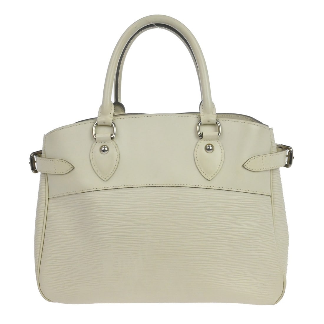 Louis Vuitton Passy PM White Epi Leather Medium Tote Bag: Louis Vuitton Passy PM White Epi Leather Medium Tote Bag This Louis Vuitton Passy PM tote handbag features white Epi leather with double handles and a medium-sized silhouette. Designed for casual occa