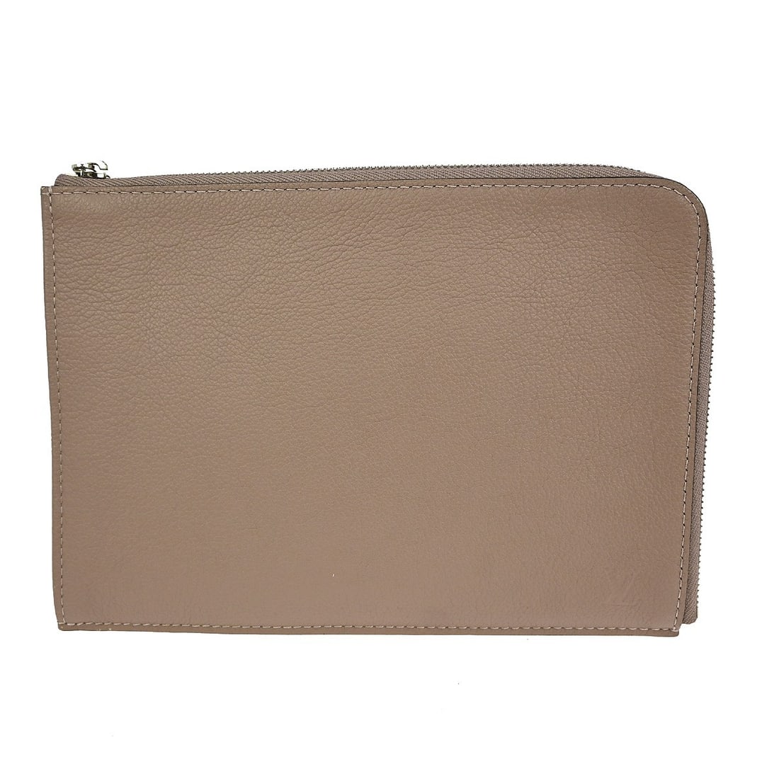 Louis Vuitton Pochette Jules PM Gray Leather Clutch Bag: Louis Vuitton Pochette Jules PM Gray Leather Clutch Bag This Louis Vuitton Pochette Jules PM clutch bag features a sleek gray leather exterior, offering a sophisticated and versatile accessory for eve