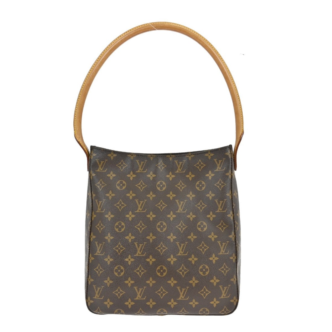 Louis Vuitton Looping GM Monogram Canvas Large Tote Bag M51145: Louis Vuitton Looping GM Monogram Canvas Large Tote Bag M51145 This Louis Vuitton Looping GM handbag features the iconic Monogram canvas leather exterior with logo accents and a top handle design. The