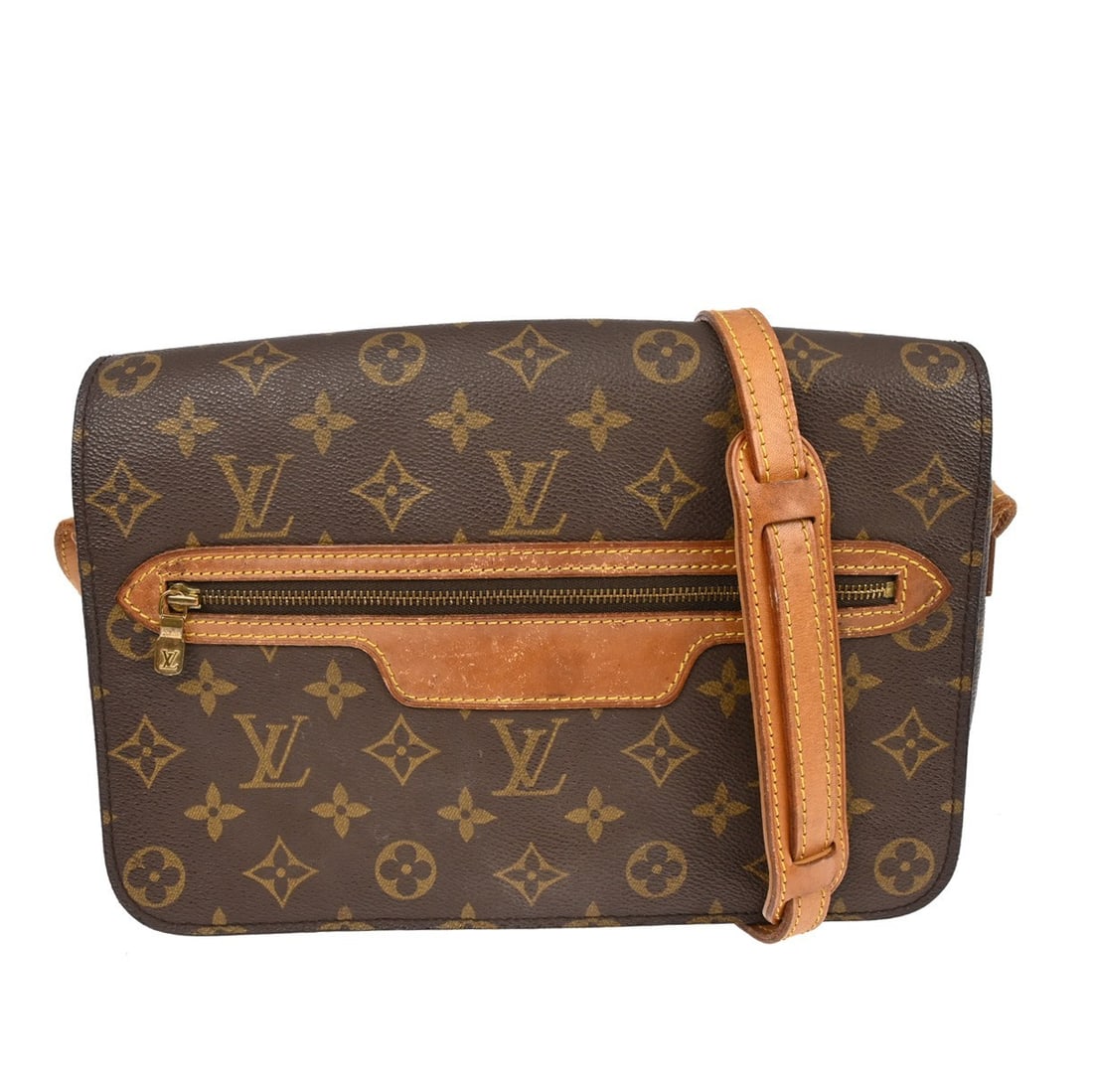 Louis Vuitton Saint Germain 27 Monogram Canvas Shoulder Bag Brown: Louis Vuitton Saint Germain 27 Monogram Canvas Shoulder Bag Brown This Louis Vuitton Saint Germain 27 shoulder bag features the iconic monogram canvas leather exterior in brown, complemented by a brow