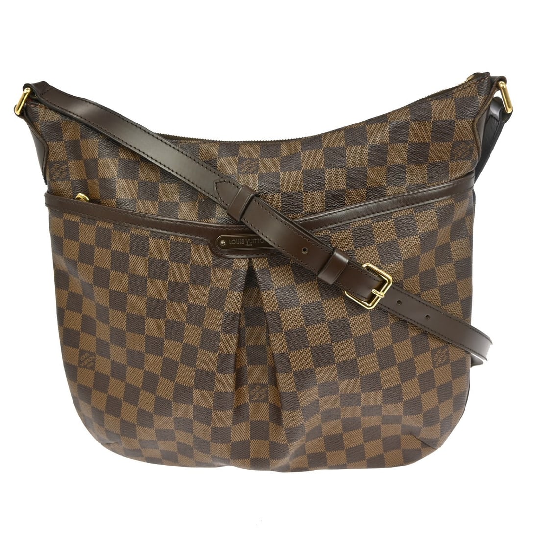 Bloomsbury GM Damier Canvas Medium Brown Crossbody Bag N42250: Bloomsbury GM Damier Canvas Medium Brown Crossbody Bag N42250 This Louis Vuitton Bloomsbury GM crossbody bag features the iconic Damier canvas leather exterior in brown with a check pattern. It is des