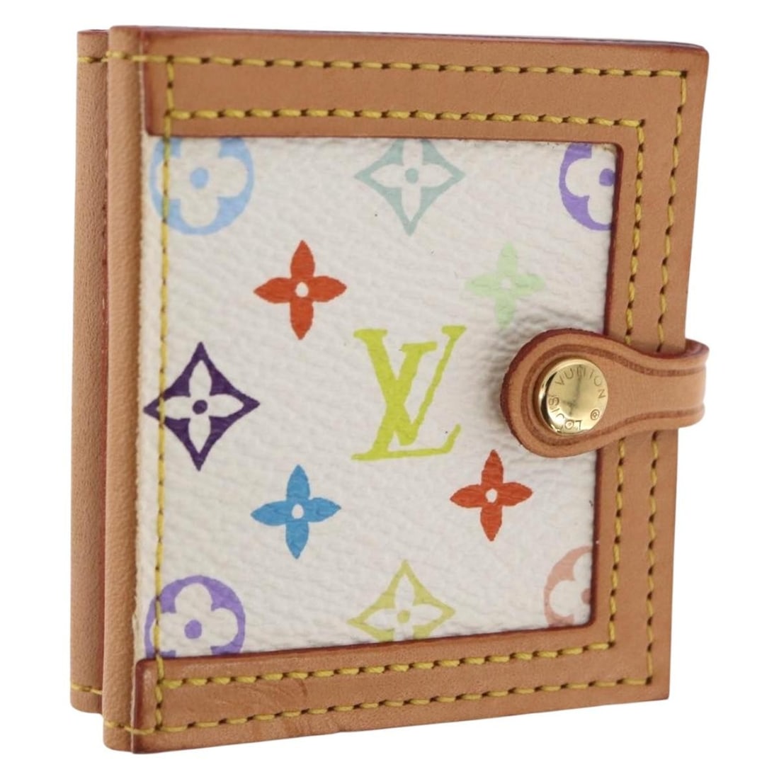 Louis Vuitton Monogram Multicolor Photo Frame White M58005: Louis Vuitton Monogram Multicolor Photo Frame White M58005 This Louis Vuitton Multicolor Porto Photo 4 Vole photo case is crafted from Monogram Multicolor canvas in white and made in Spain. Designed f