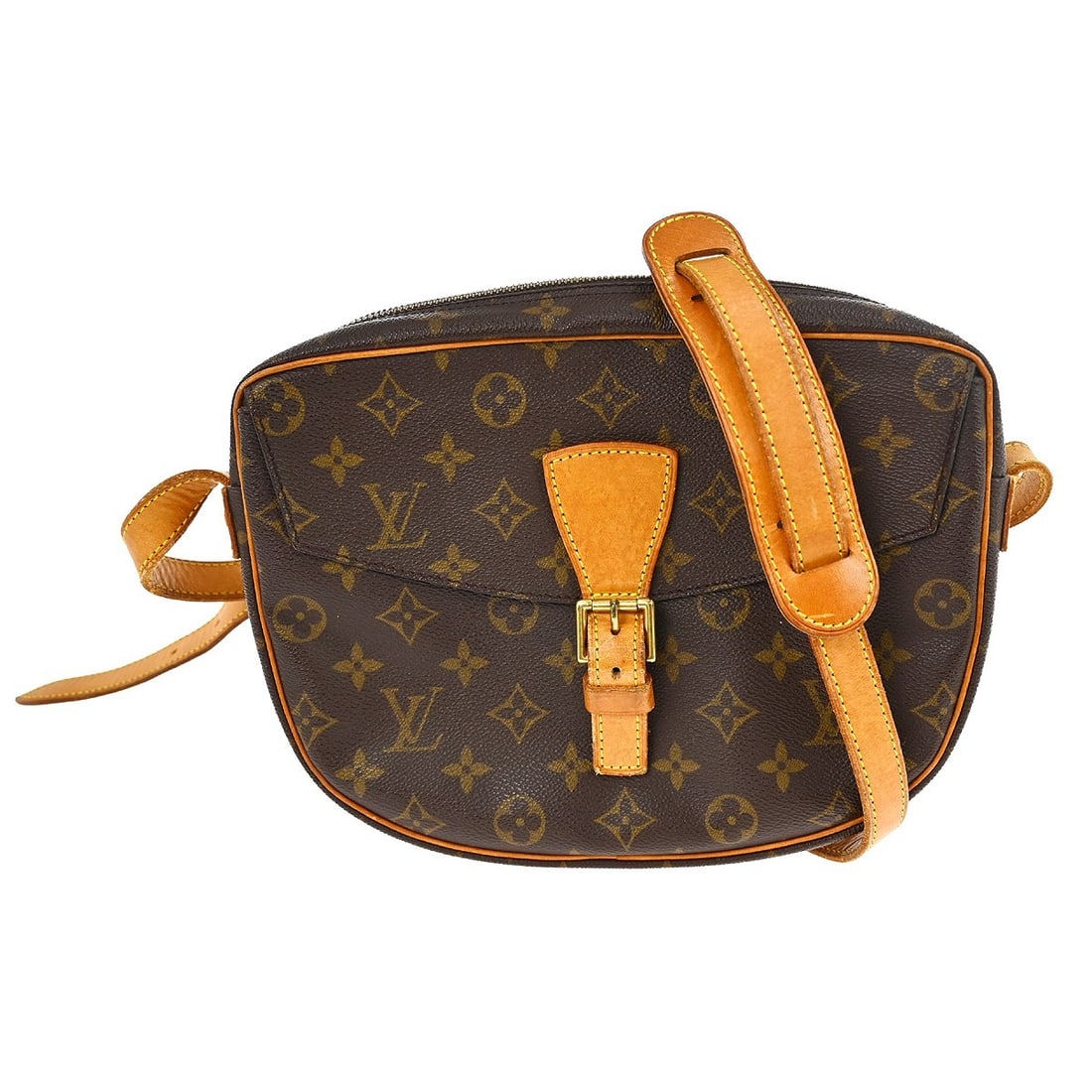 Louis Vuitton Jeune Fille GM Monogram Canvas Crossbody Purse: Louis Vuitton Jeune Fille GM Monogram Canvas Crossbody Purse This Louis Vuitton Jeune Fille GM crossbody bag features the iconic Monogram canvas with leather trim and accents. Designed with a medium s