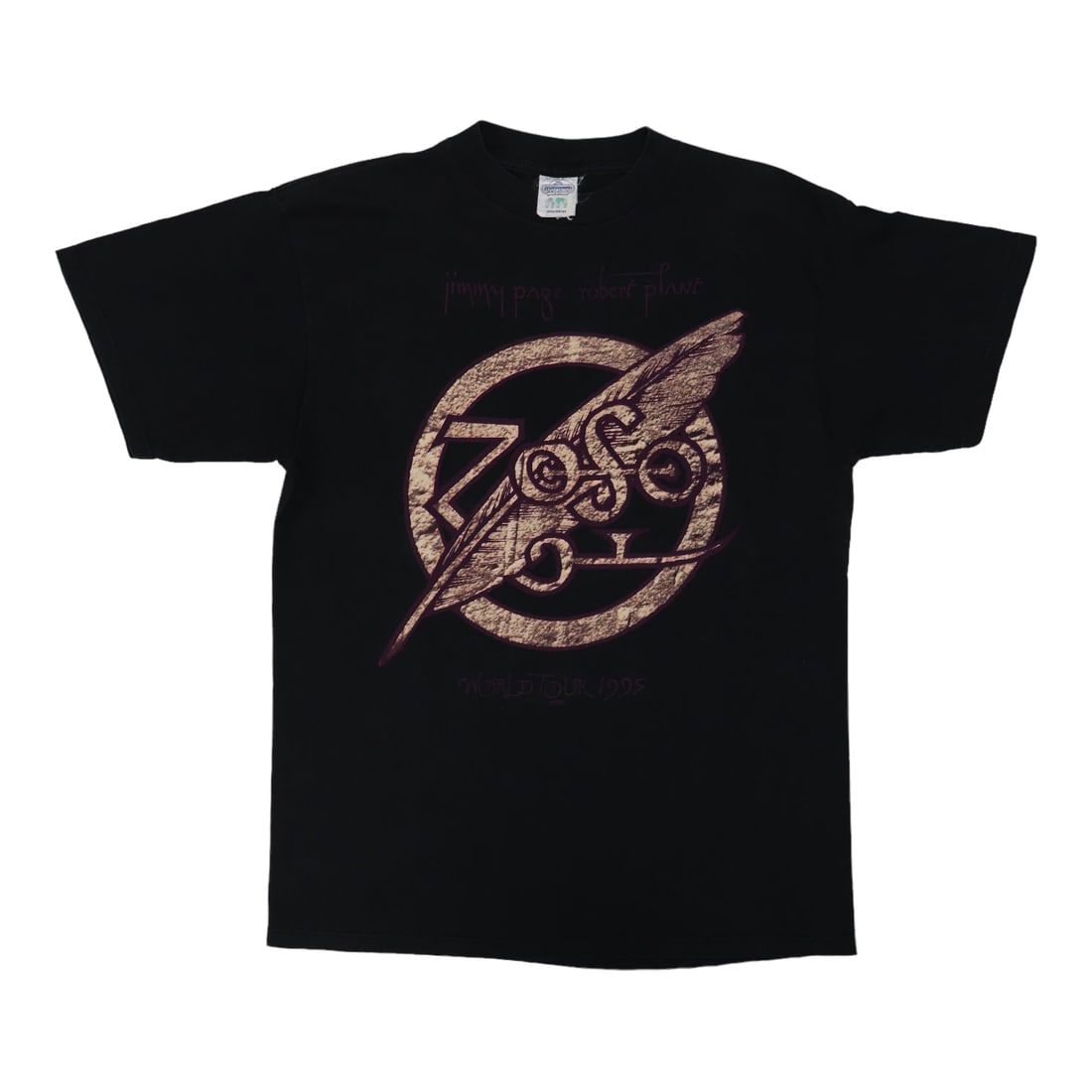 Vintage 1995 Zoso Tour T-Shirt Featuring Jimmy Page and Robert Plant (1 of 6)