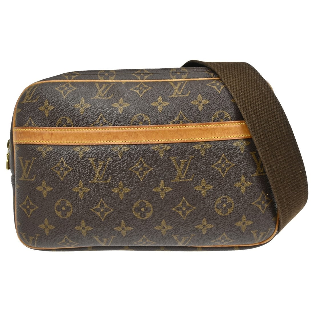 Louis Vuitton Reporter PM Monogram Canvas Small Crossbody Shoulder Bag M45254: Louis Vuitton Reporter PM Monogram Canvas Small Crossbody Shoulder Bag M45254 This Louis Vuitton Reporter PM messenger shoulder bag features the iconic monogram canvas leather exterior and an adjustab