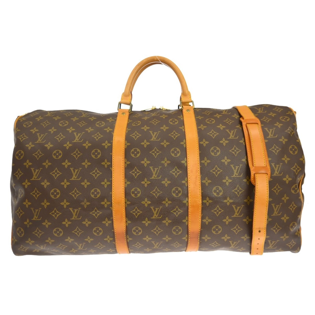 Louis Vuitton Keepall Bandouliere Monogram Canvas Travel Bag 60cm: Louis Vuitton Keepall Bandouliere Monogram Canvas Travel Bag 60cm This is a Louis Vuitton Keepall Bandouliere Bag in Monogram Canvas. Designed for unisex use, it features a brown color scheme and is c