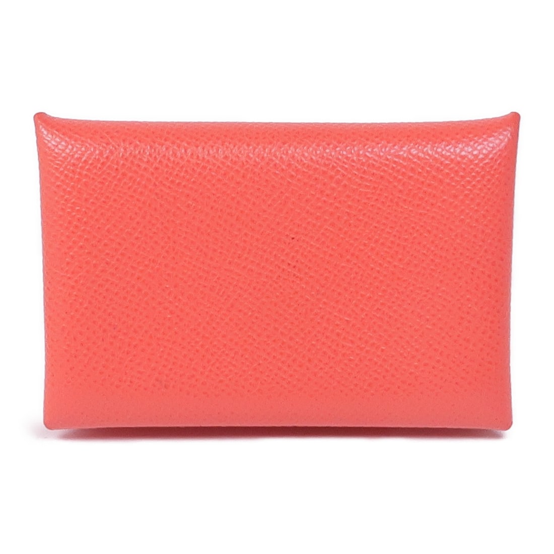 Calvi Card Holder in Rose Jaipur Pink Epsom Leather with Palladium Hardware: Calvi Card Holder in Rose Jaipur Pink Epsom Leather with Palladium Hardware This Hermes Calvi card case is crafted from Veau Epsom leather in a vibrant Rose Jaipur pink color. Designed for women, it f
