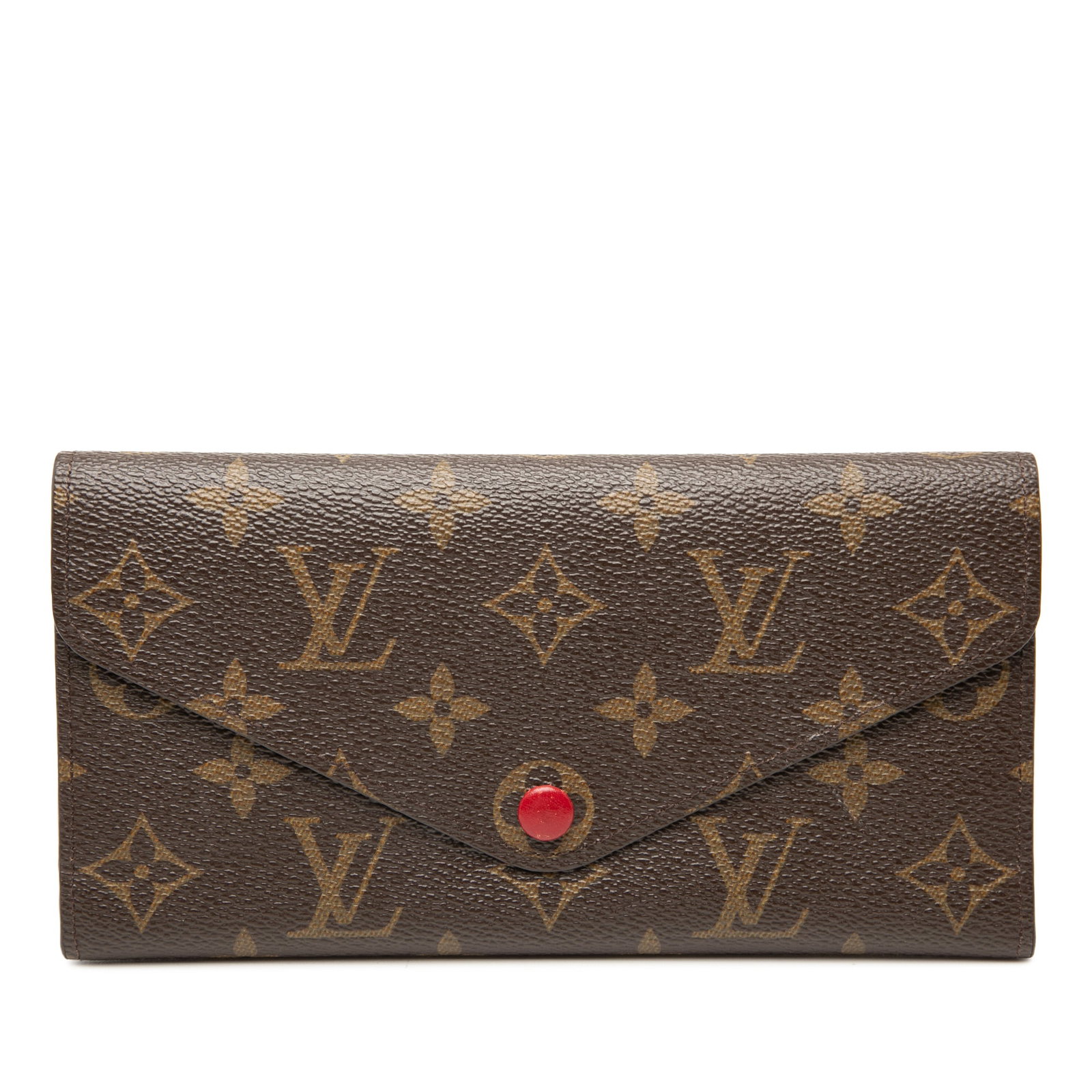 Josephine Long Wallet in Monogram Canvas by Louis Vuitton: Josephine Long Wallet in Monogram Canvas by Louis Vuitton This Louis Vuitton Josephine long wallet features a classic monogram canvas body with a front flap secured by a snap button closure. The walle