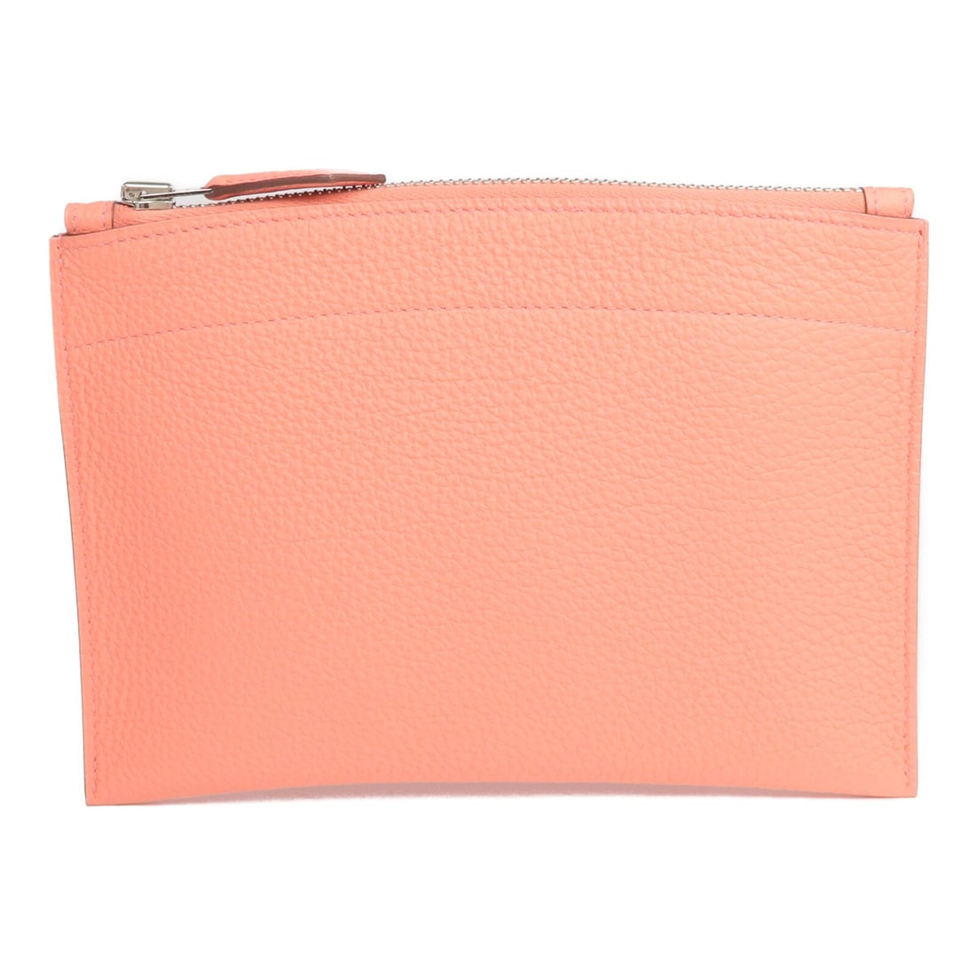 Bazar PM Flamingo Pink Togo Leather Pouch with Palladium Hardware: Bazar PM Flamingo Pink Togo Leather Pouch with Palladium Hardware This Hermes Bazar Pouch PM features premium Togo calfskin leather in a flamingo pink color. Designed for women, it offers a compact an