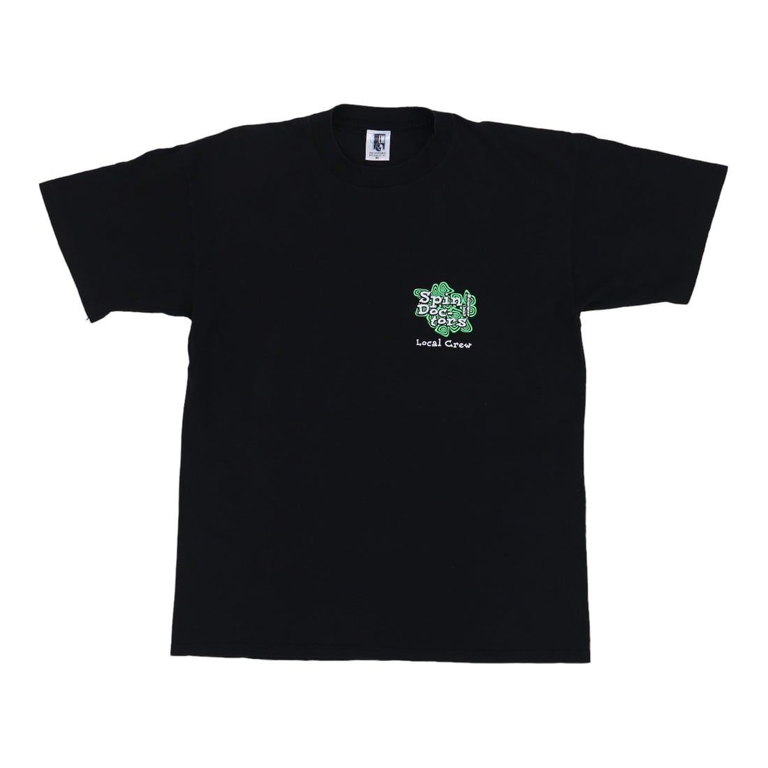 Vintage 1993 Spin Doctors Tour Local Crew Black Cotton T-Shirt Extra Large: Vintage 1993 Spin Doctors Tour Local Crew Black Cotton T-Shirt Extra Large This is an original vintage 1993 Spin Doctors Summer Tour Local Crew shirt. It is not a modern reproduction and features no g