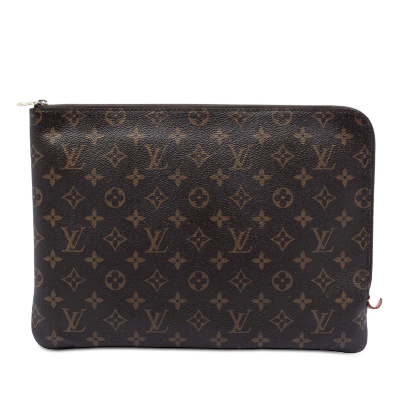 Brown Monogram Canvas Etui Voyage MM Travel Pouch by Louis Vuitton: Brown Monogram Canvas Etui Voyage MM Travel Pouch by Louis Vuitton The Louis Vuitton Monogram Etui Voyage MM features a classic monogram canvas body in brown and is designed with a top zip closure. Th