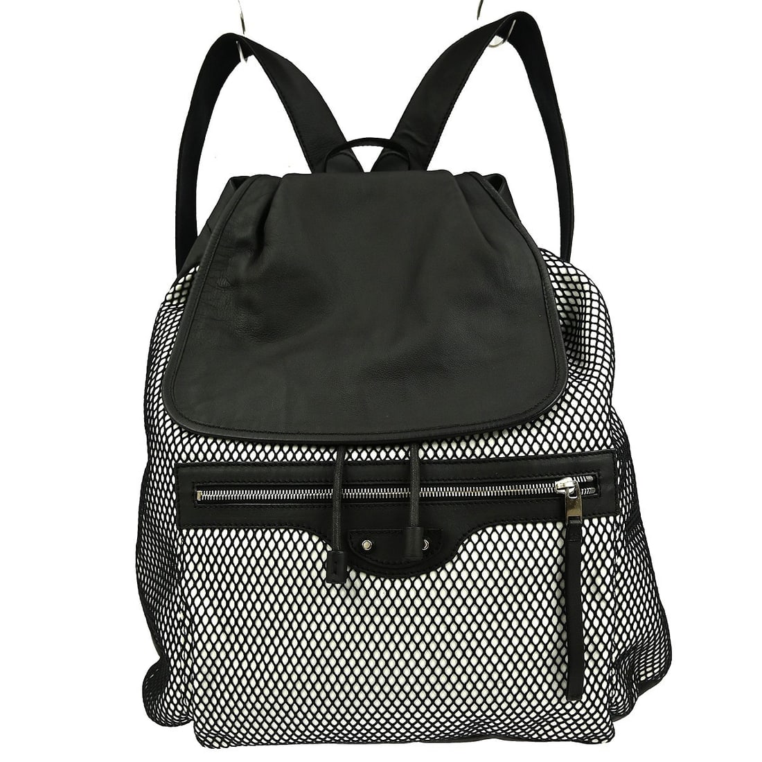 Black Leather Classic Traveler Backpack by Balenciaga Unisex (1 of 7)