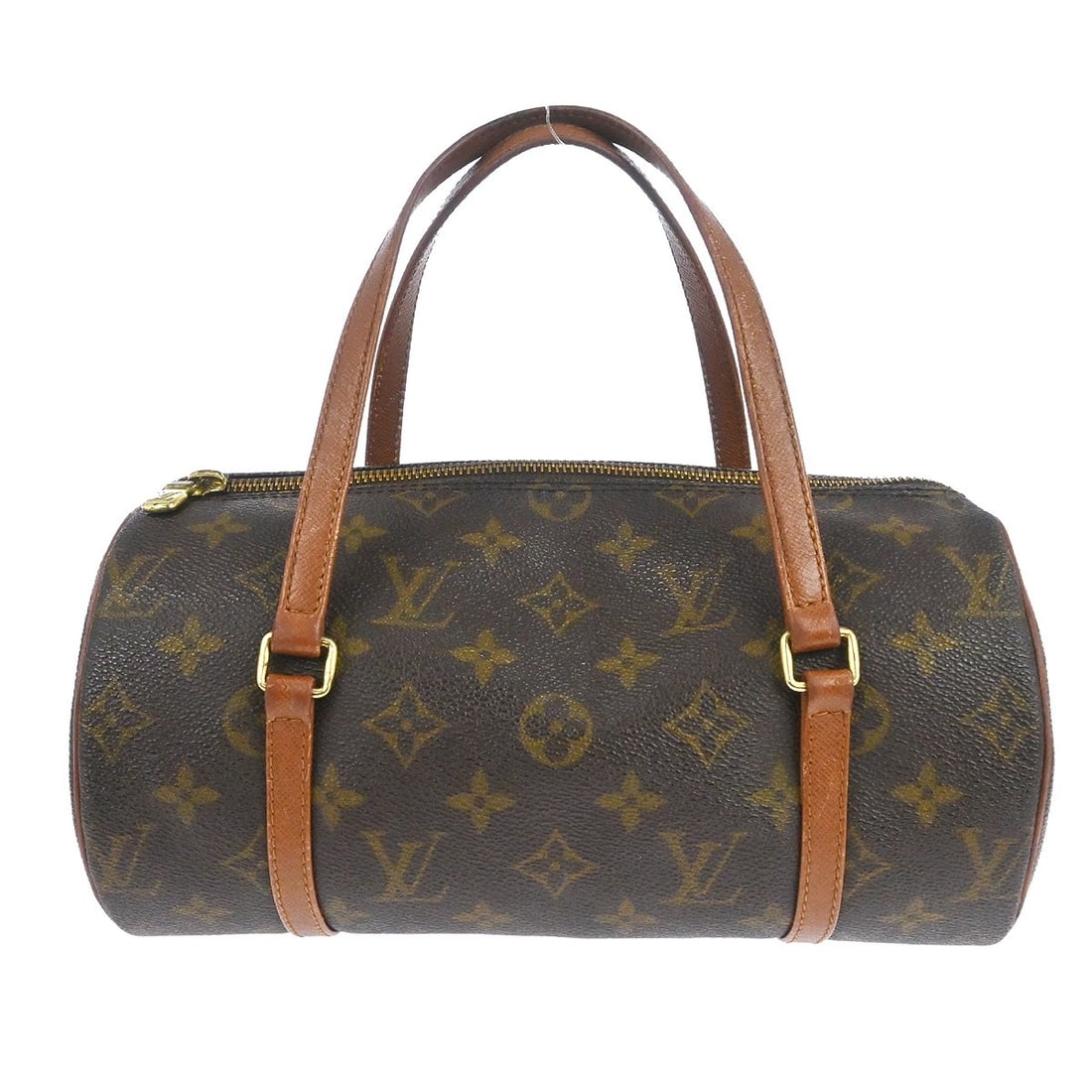 Louis Vuitton Papillon 26 Monogram Canvas Vintage Top Handle Bag: Louis Vuitton Papillon 26 Monogram Canvas Vintage Top Handle Bag This Louis Vuitton Papillon 26 handbag features the iconic monogram canvas leather exterior with double handles and a top zipper closur