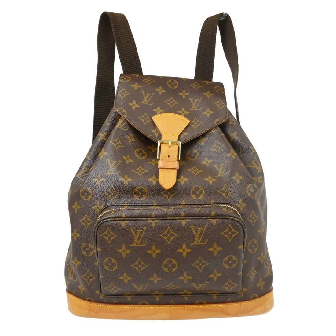 Louis Vuitton Montsouris GM Monogram Backpack M51135: Louis Vuitton Montsouris GM Monogram Backpack M51135 This Louis Vuitton Montsouris GM backpack features the iconic monogram canvas with leather trim and beige canvas straps. Designed in a large size, 
