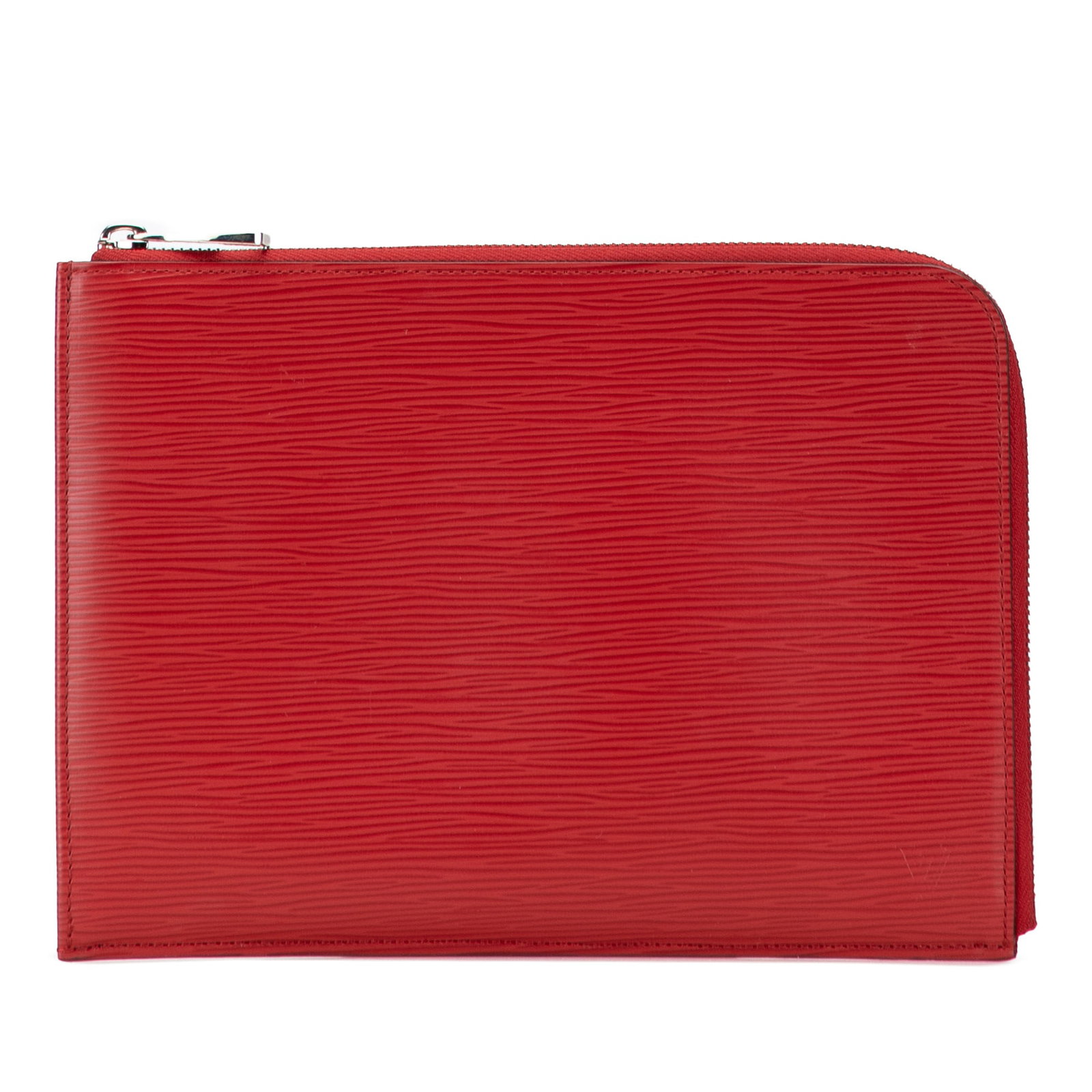 Louis Vuitton Red Epi Pochette Jour PM Bag: Louis Vuitton Red Epi Pochette Jour PM Bag The Louis Vuitton Epi Pochette Jour PM is a stylish and practical bag crafted from vibrant red epi leather. This model features a secure zip-around closure, 