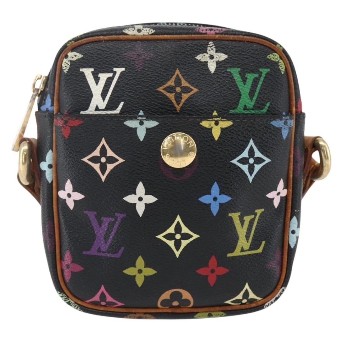 Louis Vuitton Monogram Multicolor Rift Canvas Shoulder Bag: Louis Vuitton Monogram Multicolor Rift Canvas Shoulder Bag This Louis Vuitton Rift Handbag features the iconic Monogram Multicolor canvas in black. Designed for women, it combines classic style with p
