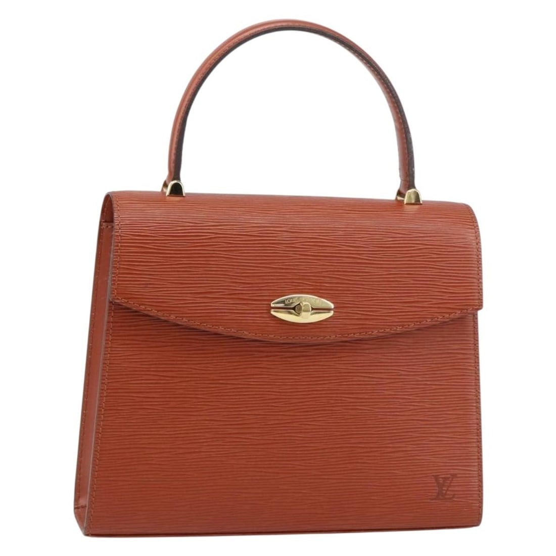 Louis Vuitton Epi Malesherbes Brown Hand Bag M52373 Auth France: Louis Vuitton Epi Malesherbes Brown Hand Bag M52373 Auth France This authentic Louis Vuitton Epi Malesherbes Hand Bag in a classic brown hue is a stylish accessory for any occasion. Crafted from durab