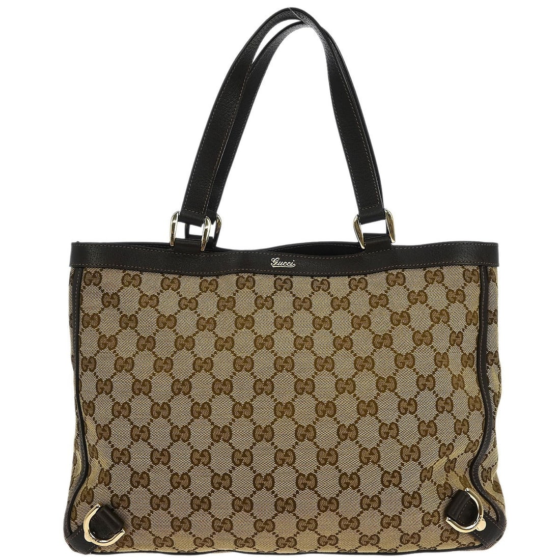Gucci Beige Canvas GG Tote Handbag 170004 203419 Vintage: Gucci Beige Canvas GG Tote Handbag 170004 203419 Vintage Elevate your accessory collection with this Gucci Beige Canvas GG Tote Handbag. This stylish medium-sized tote features a chic beige exterior c