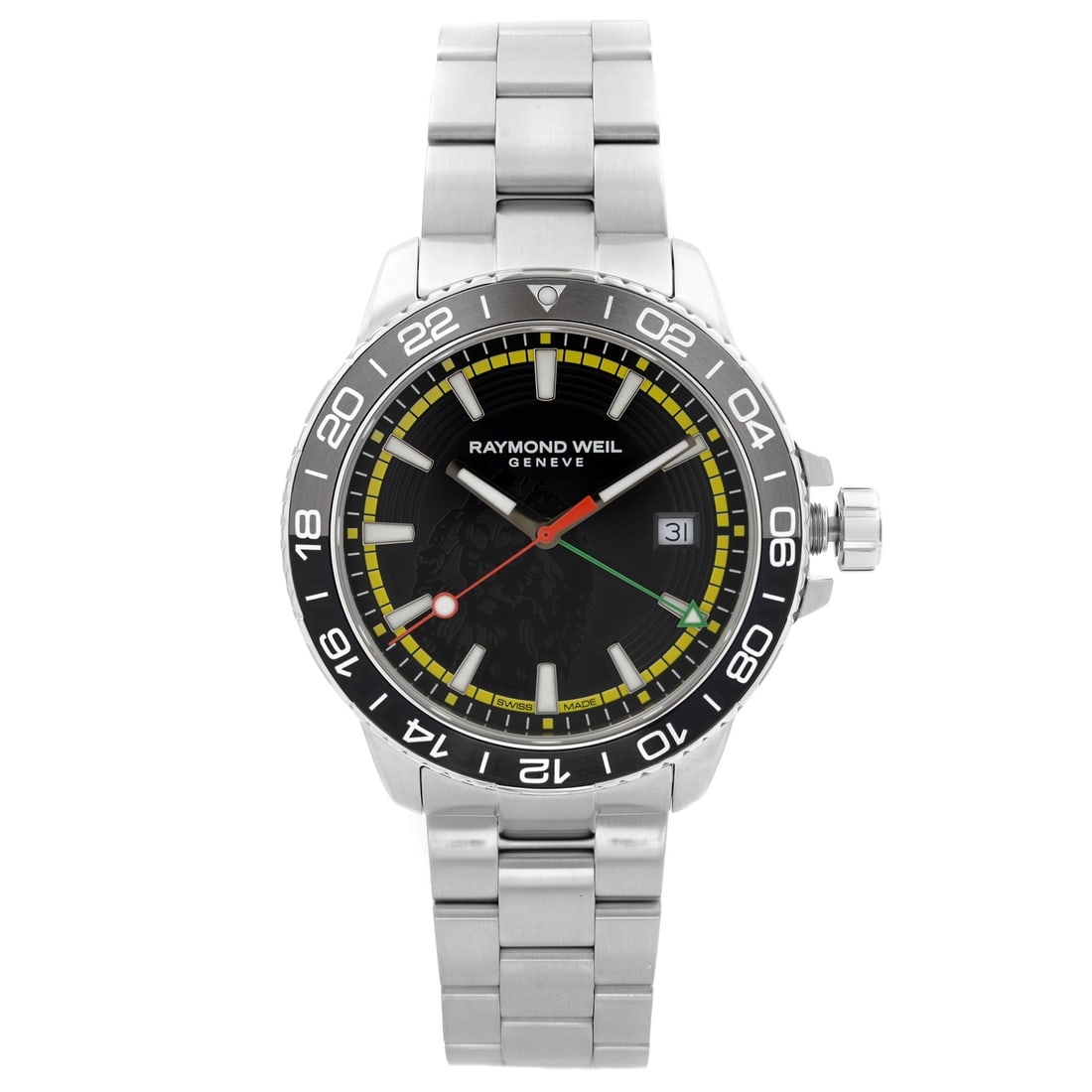 Raymond Weil Tango Bob Marley Limited Edition Men's Watch 8280-ST1-BMY18 Black Dial: Raymond Weil Tango Bob Marley Limited Edition Men's Watch 8280-ST1-BMY18 Black Dial Introducing the Raymond Weil Tango Bob Marley Edition Men's Watch, a striking blend of style and functionality. This