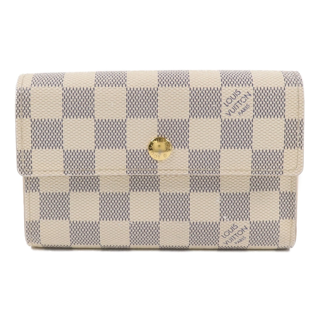 Louis Vuitton Damier Azur Tri Fold Wallet Alexandra GHW (1 of 18)