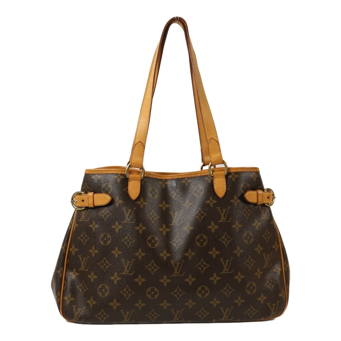 Louis Vuitton Batignolles Horizontal Shoulder Bag Monogram Canvas Brown GHW: Louis Vuitton Batignolles Horizontal Shoulder Bag Monogram Canvas Brown GHW This Louis Vuitton Batignolles Horizontal shoulder bag features the iconic monogram brown PVC coated canvas exterior. Design