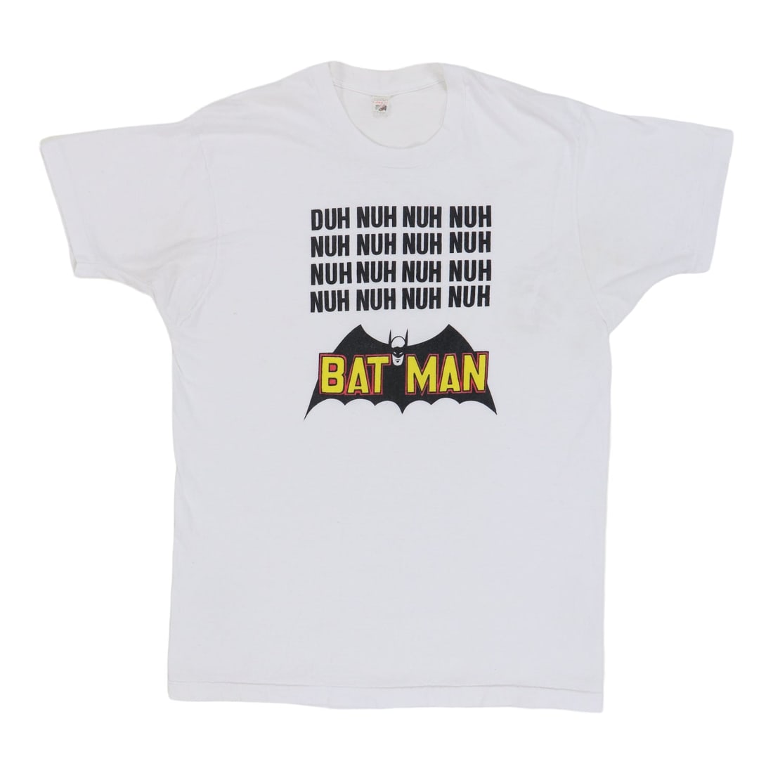 Vintage 1980s Batman Graphic DC Comics White Cotton T-Shirt XL (1 of 6)