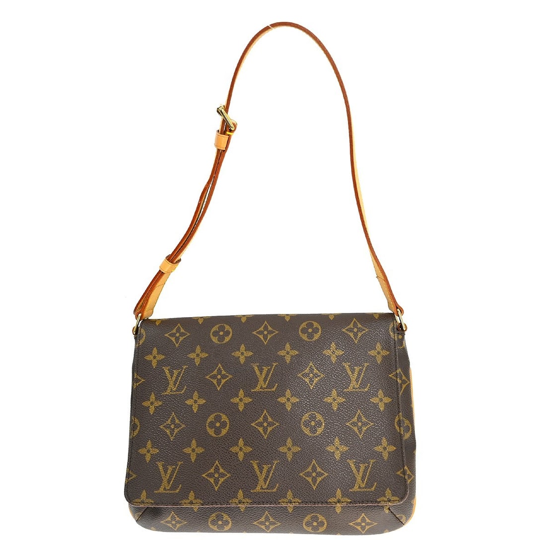 Louis Vuitton Musette Tango Monogram Canvas Shoulder Bag M51257: Louis Vuitton Musette Tango Monogram Canvas Shoulder Bag M51257 This Louis Vuitton Musette Tango short shoulder bag features the iconic monogram canvas exterior with a brown adjustable shoulder strap.