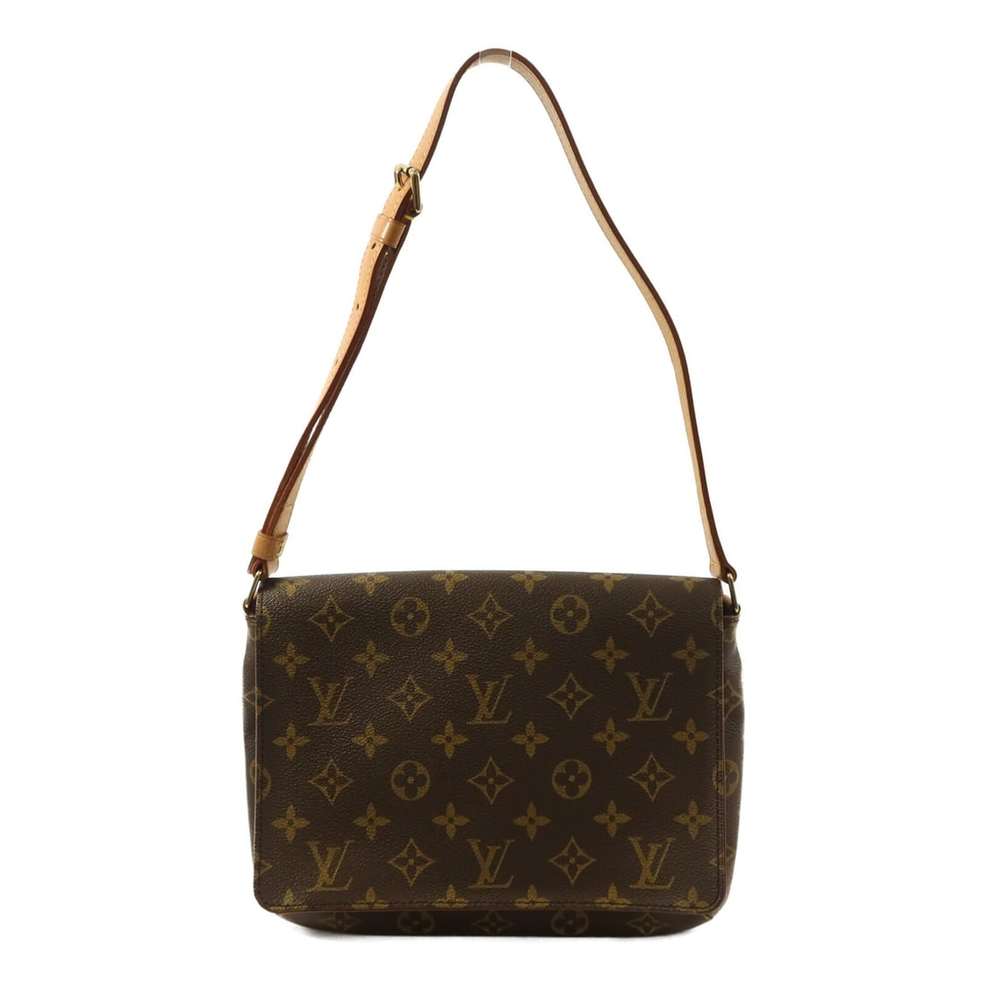 Louis Vuitton Musette Tango Brown Monogram Shoulder Bag GHW M51257: Louis Vuitton Musette Tango Brown Monogram Shoulder Bag GHW M51257 This Louis Vuitton Musette Tango Short Shoulder Bag features the iconic monogram pattern on brown PVC coated canvas, complemented by 