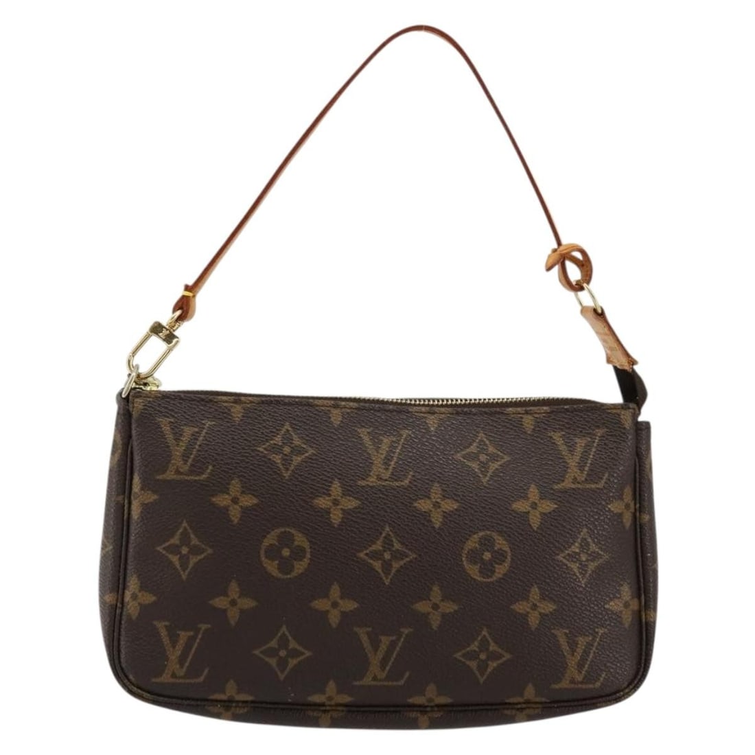 Louis Vuitton Monogram Canvas Pochette Accessoires NM Brown Handbag: Louis Vuitton Monogram Canvas Pochette Accessoires NM Brown Handbag The Louis Vuitton Pochette Accessoires NM is crafted in signature brown monogram canvas and designed for women. This accessory featu