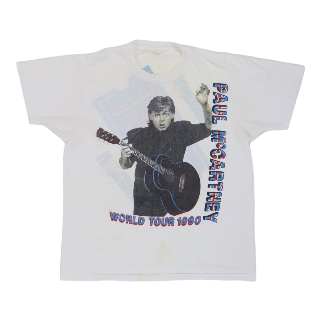 Vintage 1990 Paul McCartney Friends Of The Earth Concert Tour T Shirt (1 of 9)