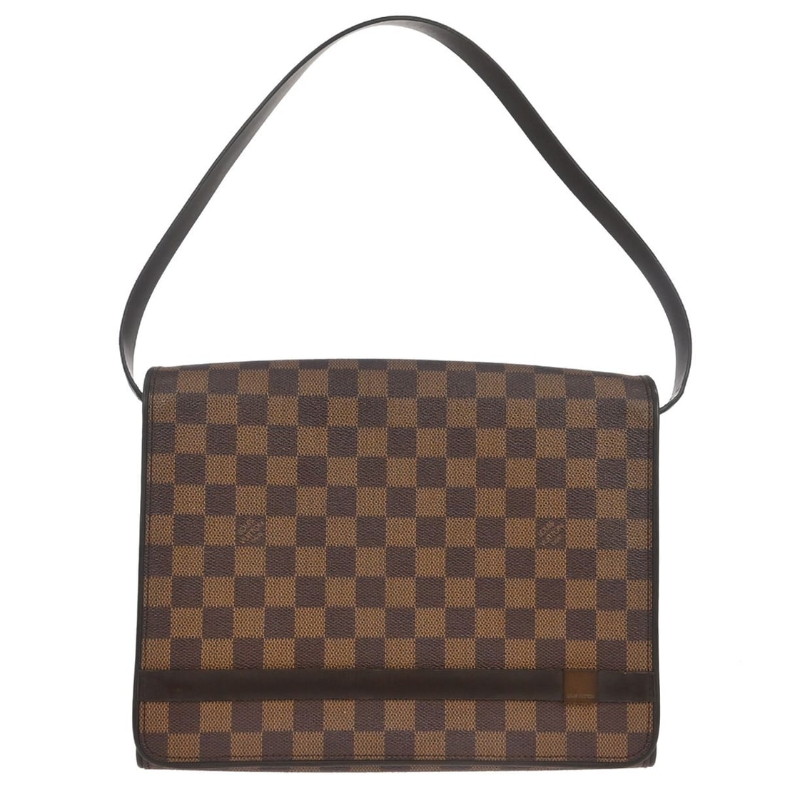 Louis Vuitton Damier Tribeca Carre Brown Canvas Shoulder Bag N51161: Louis Vuitton Damier Tribeca Carre Brown Canvas Shoulder Bag N51161 The Louis Vuitton Damier Tribeca Carre Shoulder Bag features the brand's signature check pattern in brown Damier canvas leather with