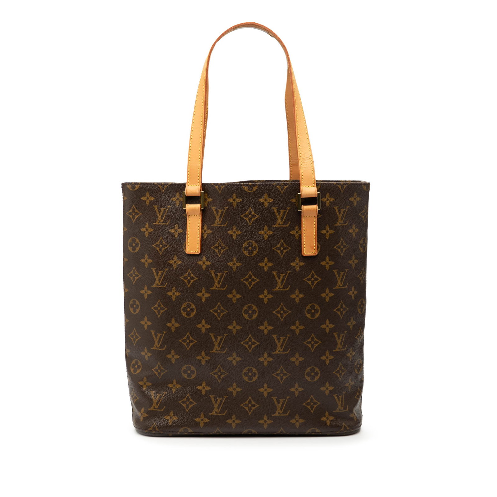 Louis Vuitton Vavin GM Tote in Monogram Canvas with Leather Handle: Louis Vuitton Vavin GM Tote in Monogram Canvas with Leather Handle The Louis Vuitton Monogram Vavin GM is a brown bag crafted from signature monogram canvas with a flat vachetta leather handle. It fea