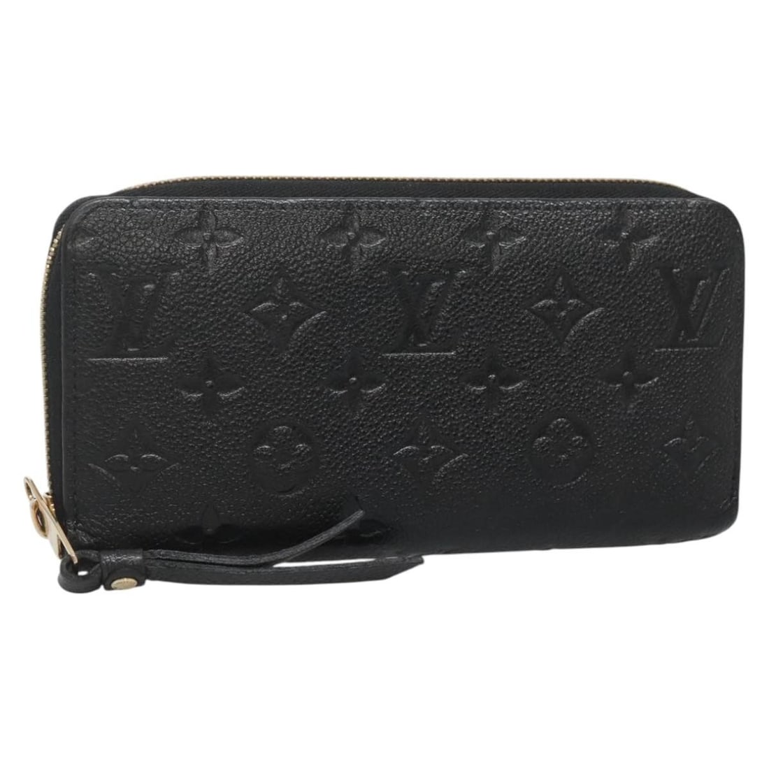 Louis Vuitton Monogramme Empreinte Leather Zippy Wallet Black: Louis Vuitton Monogramme Empreinte Leather Zippy Wallet Black Louis Vuitton Portefeuille Zippy wallet crafted in black Monogramme Empreinte leather designed for women. The wallet features metal fittin