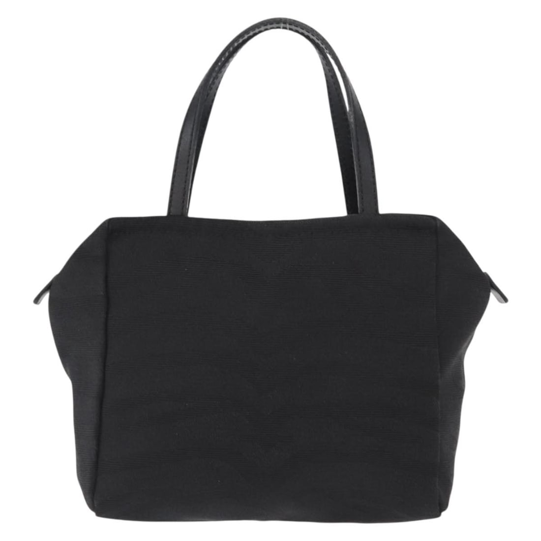 Fendi Black Canvas Vintage Women's Handbag 16cm x 15cm x 5cm: Fendi Black Canvas Vintage Women's Handbag 16cm x 15cm x 5cm This Fendi vintage handbag for women is crafted from black canvas and features a classic design. Made in Italy, it offers a compact silhoue