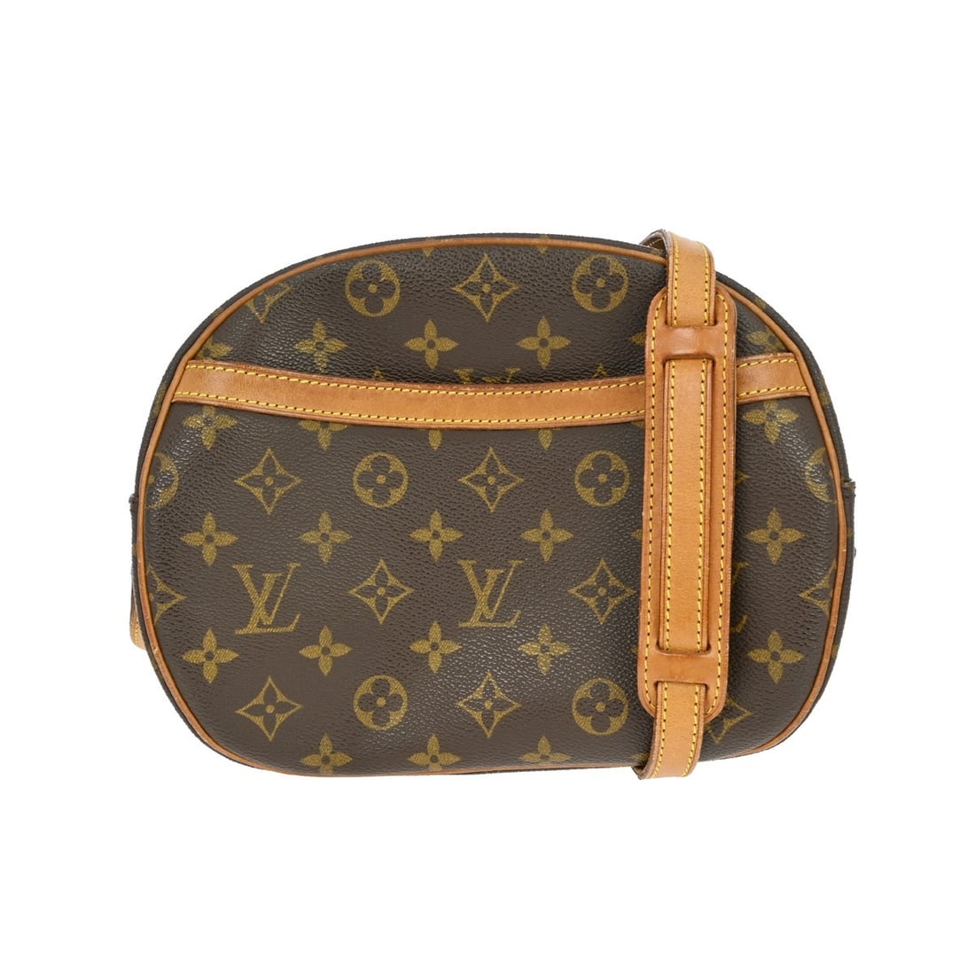 Louis Vuitton Blois Monogram Canvas Crossbody Bag M51221 Brown: Louis Vuitton Blois Monogram Canvas Crossbody Bag M51221 Brown This Louis Vuitton Monogram Blois crossbody bag features the iconic monogram canvas leather exterior with brown leather lining. Designed 